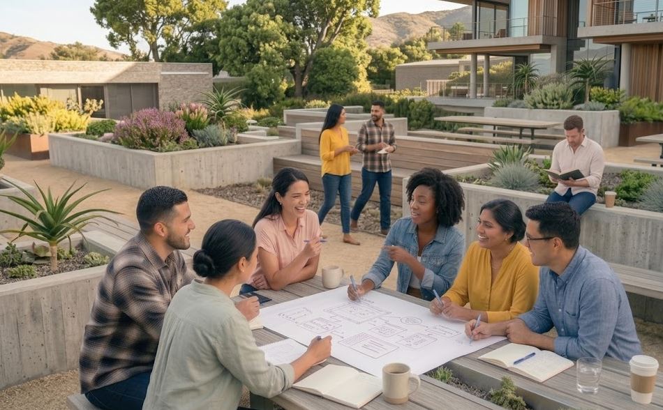 Founders working together